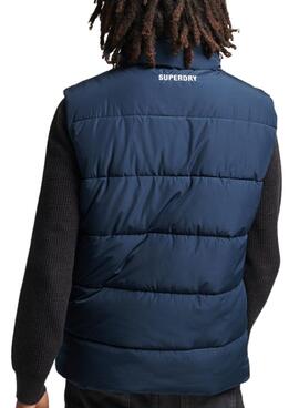 Chaleco Superdry Sports Puffer para Hombre Marino