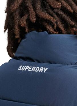 Chaleco Superdry Sports Puffer para Hombre Marino