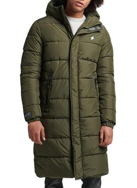 Cazadora Superdry Longline Puffer Hombre Verde