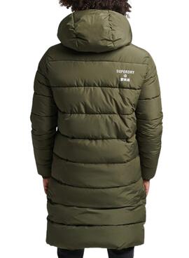 Cazadora Superdry Longline Puffer Hombre Verde