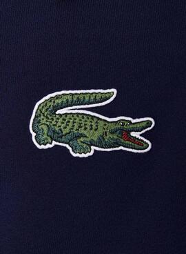 Sudadera Lacoste Semi cremallera Marina Hombre