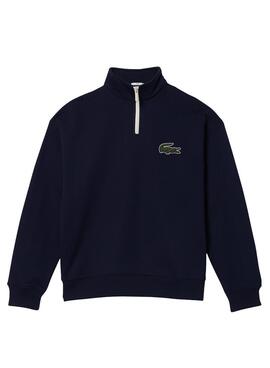 Sudadera Lacoste Semi cremallera Marina Hombre