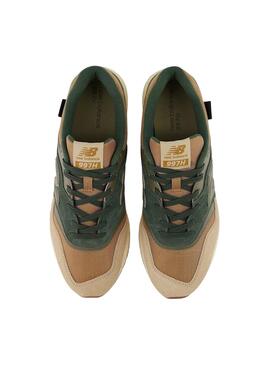 Zapatillas New Balance 997 Verde y Beige Hombre