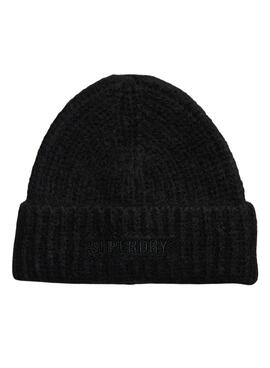 Gorro Superdry Ribbed Vintage Negro