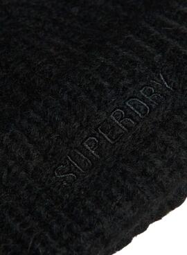 Gorro Superdry Ribbed Vintage Negro