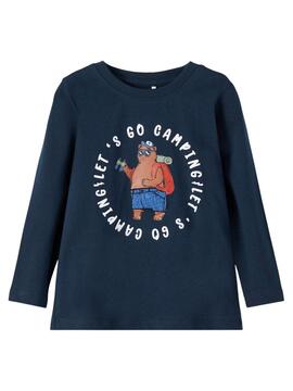 Camiseta Name It Orla para Niño Azul Marino