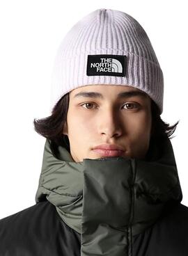 Gorro The North Face Logo Hombre y Mujer Malva