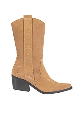 Botas Popa Parati Serraje Camel para Mujer