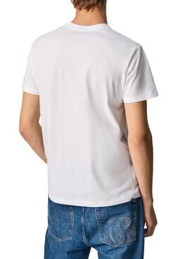 Camiseta Pepe Jeans Eggo Blanca para Hombre