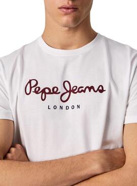 Camiseta Pepe Jeans Eggo Blanca para Hombre