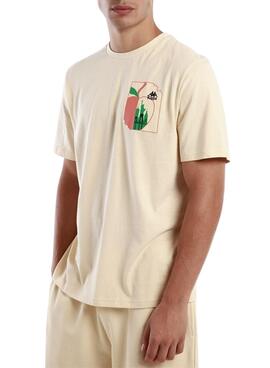 Camiseta Kappa Vakon Authentic Beige para Hombre