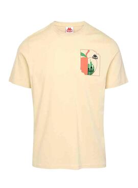 Camiseta Kappa Vakon Authentic Beige para Hombre