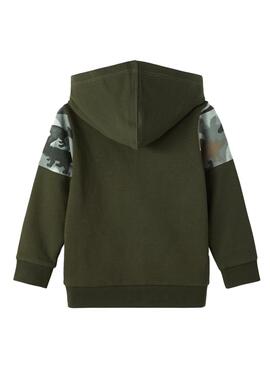 Sudadera Name It Rosin Obert Verde para Niño