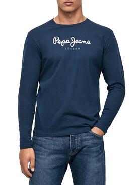 Camiseta Pepe Jeans Eggo Long Azul para Hombre