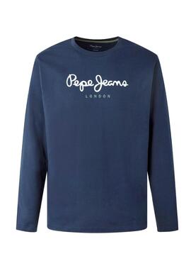 Camiseta Pepe Jeans Eggo Long Azul para Hombre