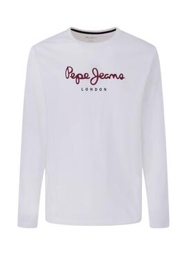 Camiseta Pepe Jeans Eggo Long Blanco para Hombre