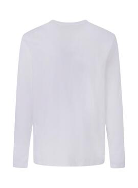 Camiseta Pepe Jeans Eggo Long Blanco para Hombre