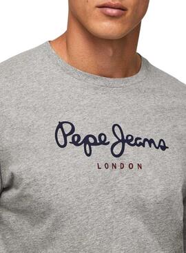 Camiseta Pepe Jeans Eggo Long Gris para Hombre