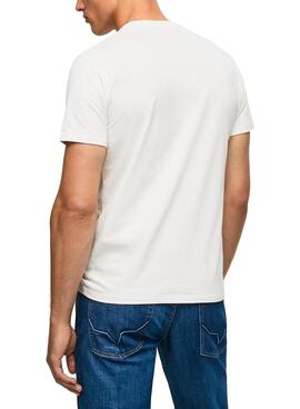 Camiseta Pepe Jeans Thierry Hombre Blanco Roto