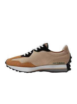 Zapatillas New Balance 327 Hombre Beige y Verde