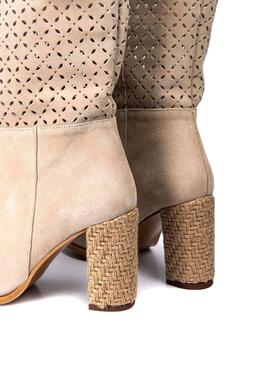 Bota Popa Lola Picado Beige para Mujer