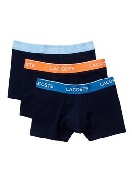 Pack 3 Calzoncillos Lacoste 5H3401 Marino Hombre