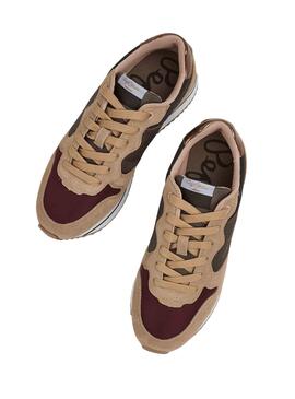 Zapatillas Pepe Jeans Rusper Poise Camel Mujer