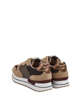 Zapatillas Pepe Jeans Rusper Poise Camel Mujer