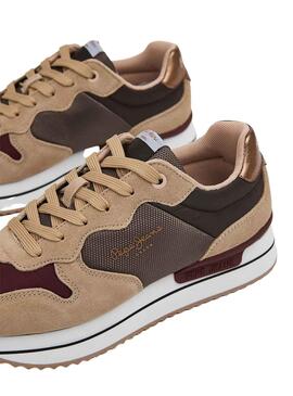 Zapatillas Pepe Jeans Rusper Poise Camel Mujer
