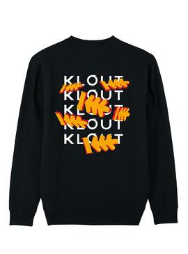 Sudadera Klout 3D Negro para Hombre y Mujer