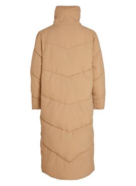 Abrigo Vila Louisa Acolchado Beige para Mujer