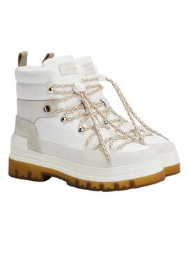 Botas Tommy Hilfiger Laced Outdoor Beige Mujer