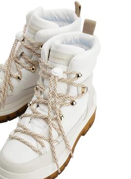 Botas Tommy Hilfiger Laced Outdoor Beige Mujer