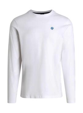 Camiseta North Sails Logo Blanco para Hombre