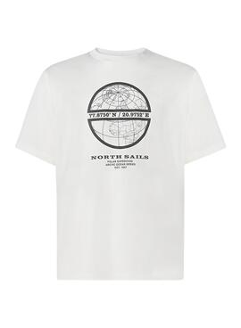 Camiseta North Sails Graphic Blanco para Hombre
