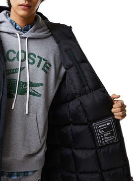Chaqueta Lacoste Acolchada Negro para Hombre