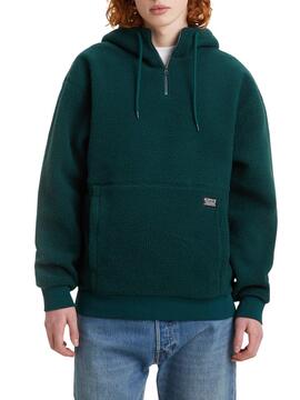 Sudadera Levis Sherpa Borreguillo Verde