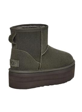 Botas UGG Classic Mini Platform Verde Para Mujer