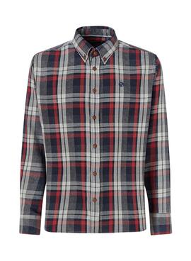 Camisa North Sails Marino y Rojo para Hombre