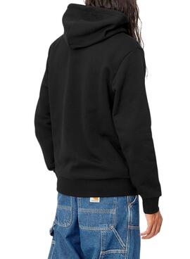 Sudadera Carhartt Hooded Script Negro para Hombre