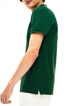 Polo Lacoste Slim Fit Verde Para Hombre