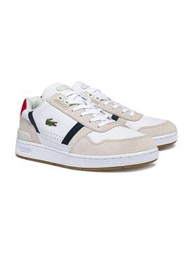 Zapatillas Lacoste T-Clip Blancas Para Hombre