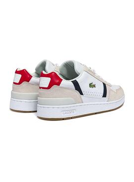 Zapatillas Lacoste T-Clip Blancas Para Hombre