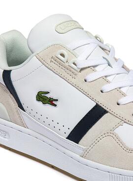 Zapatillas Lacoste T-Clip Blancas Para Hombre