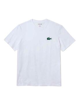 Camiseta Pijama Lacoste TH9910 Blanco Para Hombre