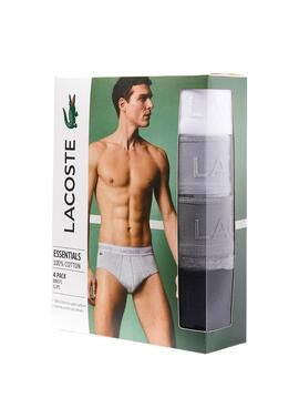Calzoncillos Lacoste Slips Negro Para Hombre