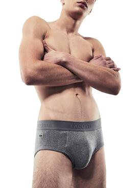 Calzoncillos Lacoste Slips Negro Para Hombre