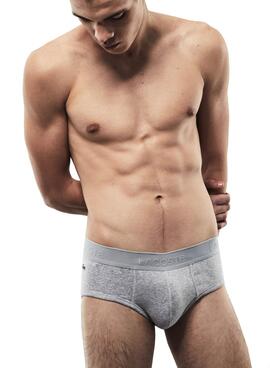 Calzoncillos Lacoste Slips Negro Para Hombre