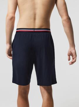 Pantalón Corto Lacoste de Pijama Marino Hombre