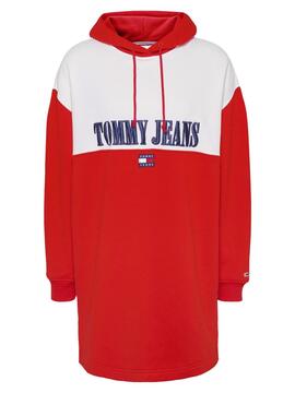 Vestido Tommy Jeans Archive Rojo para Mujer